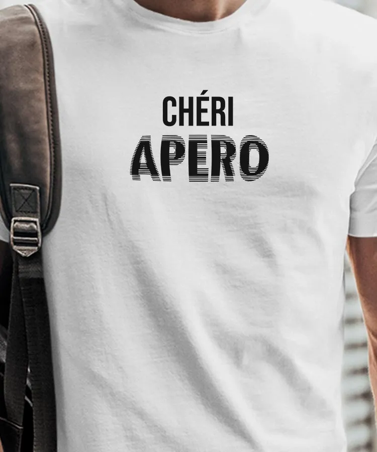 T-Shirt Chéri apéro face Pour homme