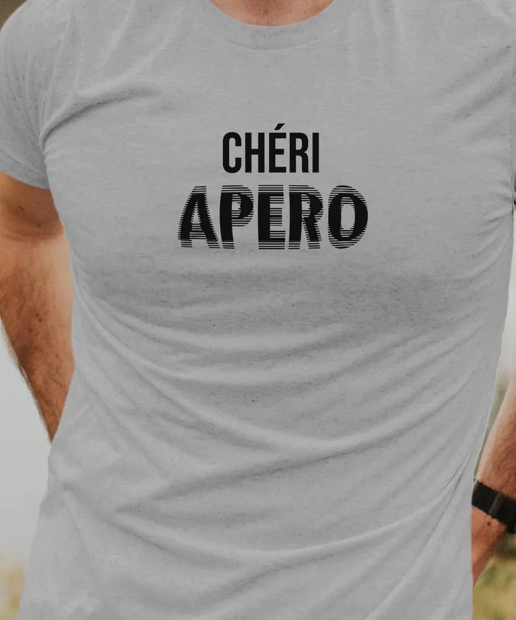 T-Shirt Chéri apéro face Pour homme