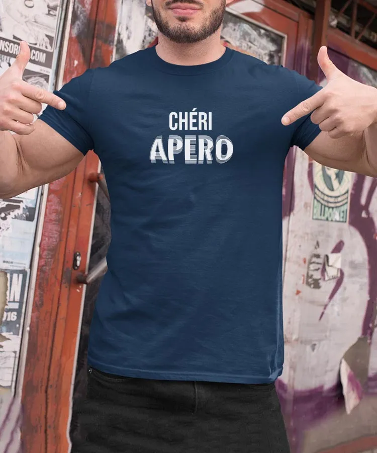 T-Shirt Chéri apéro face Pour homme