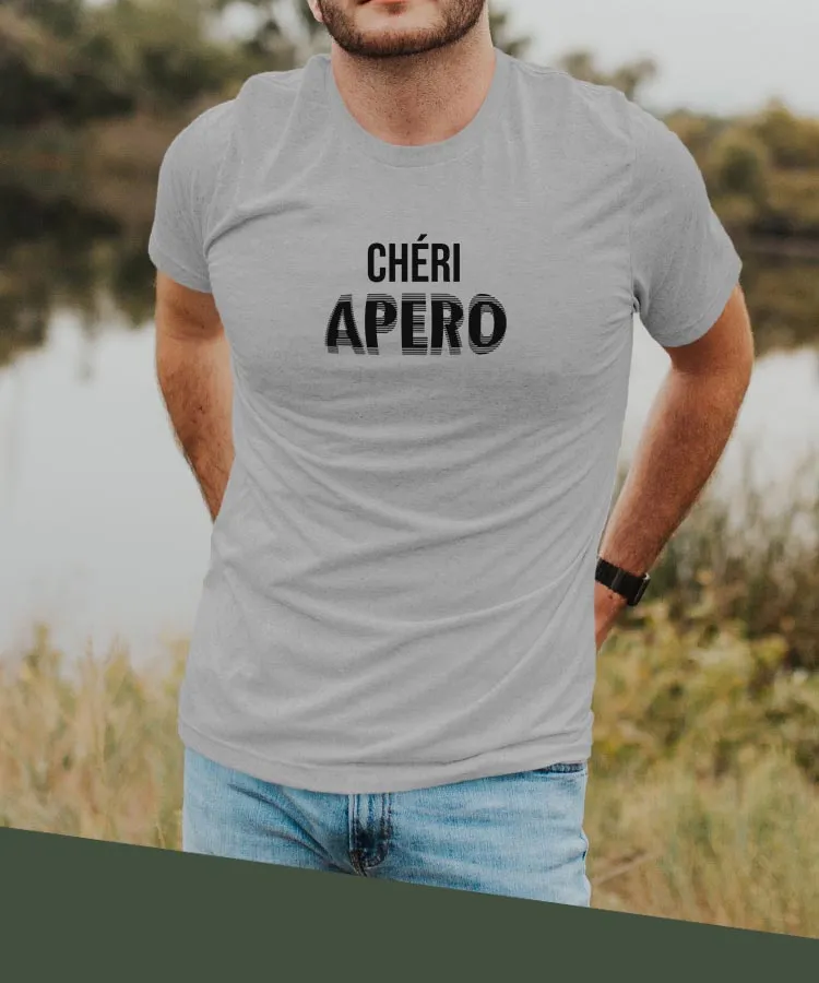 T-Shirt Chéri apéro face Pour homme