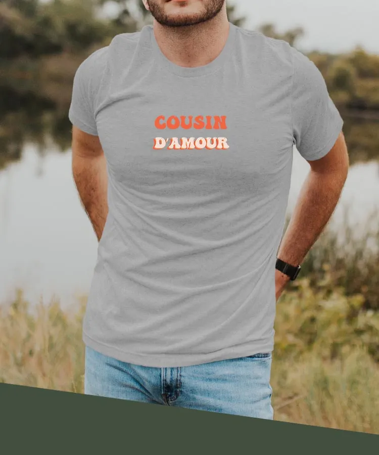 T-Shirt Cousin d'amour Pour homme