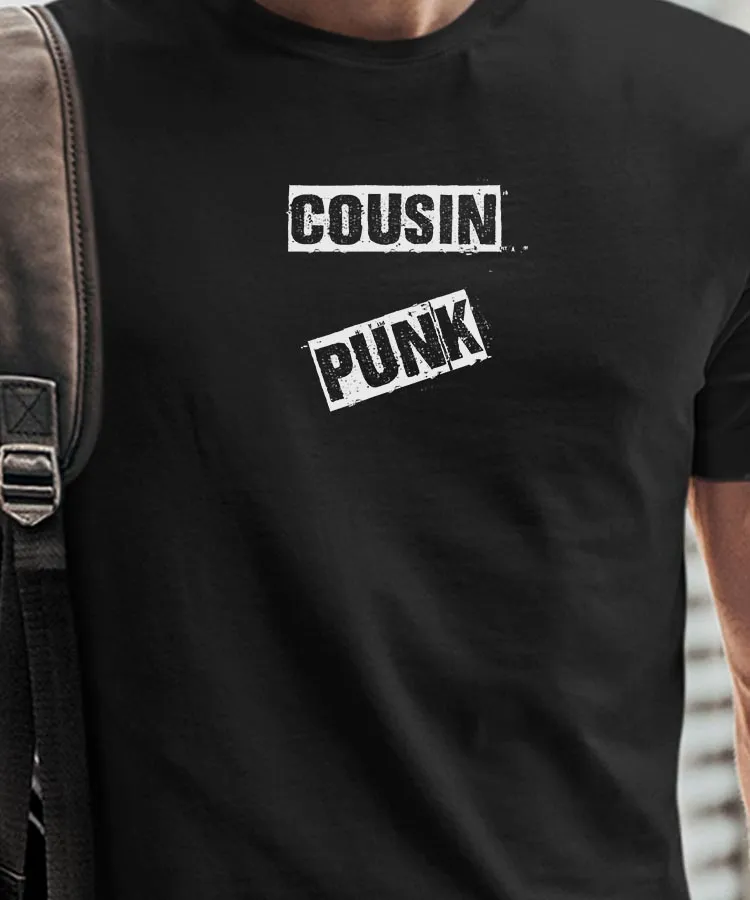 T-Shirt Cousin PUNK Pour homme