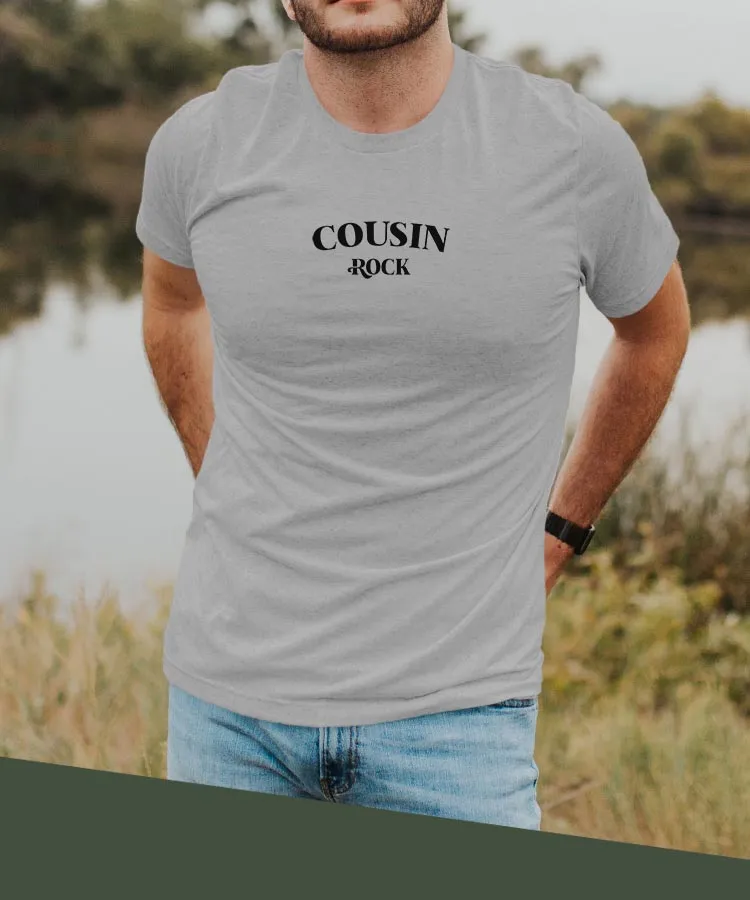 T-Shirt Cousin rock Pour homme