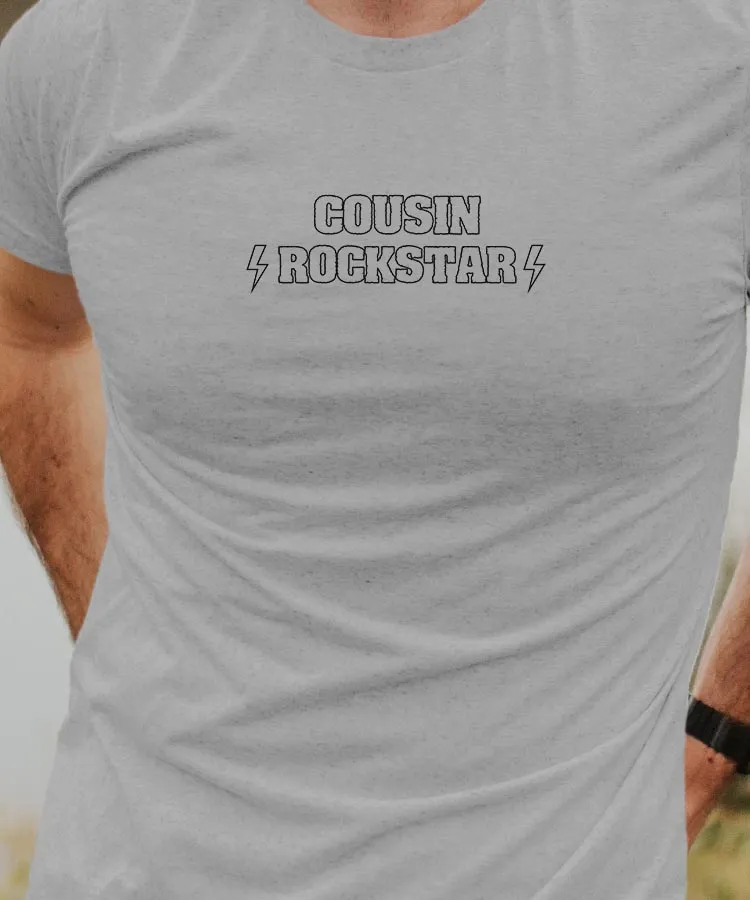 T-Shirt Cousin ROCKSTAR Pour homme