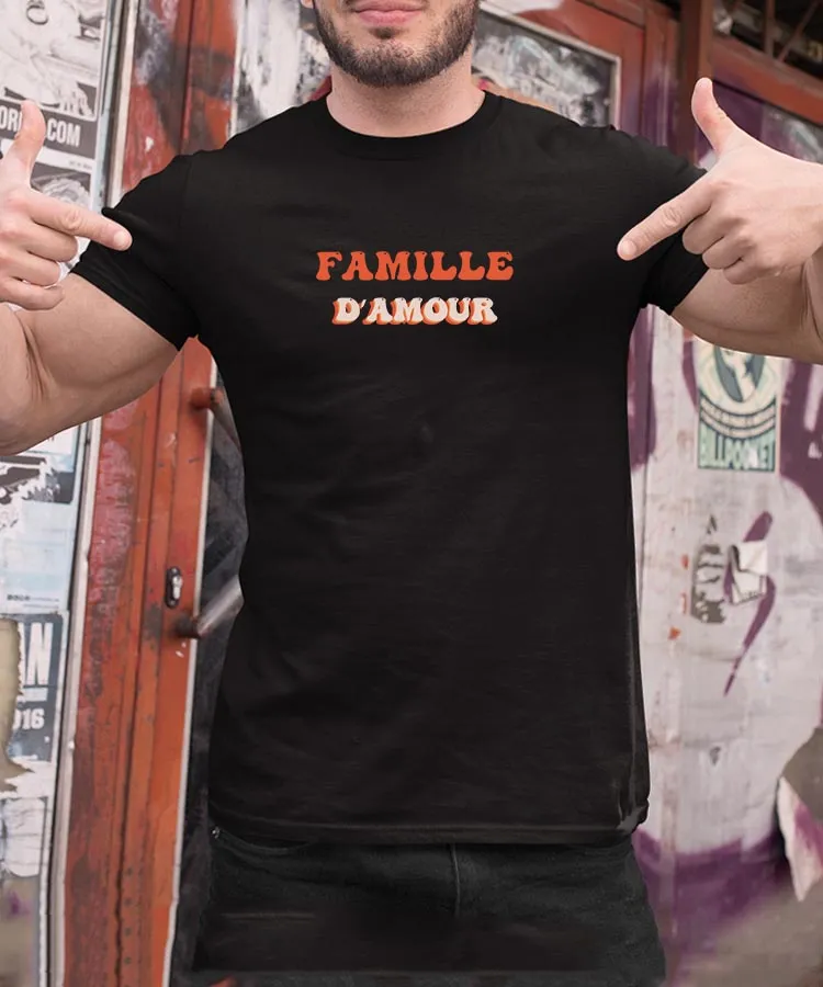 T-Shirt Famille d'amour Pour homme