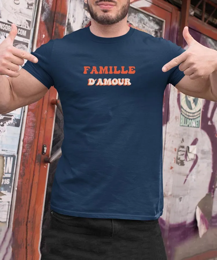 T-Shirt Famille d'amour Pour homme