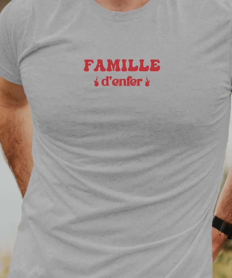 T-Shirt Famille d'enfer Pour homme