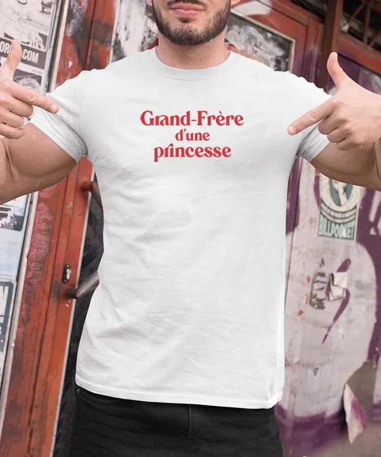 T-Shirt Grand-Frère d'une princesse Pour homme