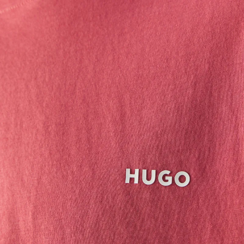 T-SHIRT HUGO ROUGE EN JERSEY DE COTON AVEC LOGO IMPRIMÉ DERO222