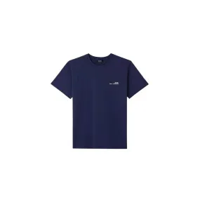 T-shirt Item À Logo A.P.C. Bleu Marine A.P.C Homme | Toulouse