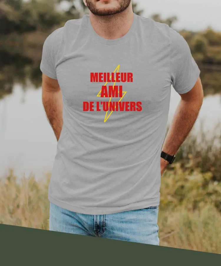 T-Shirt Meilleur Ami de l'univers Pour homme