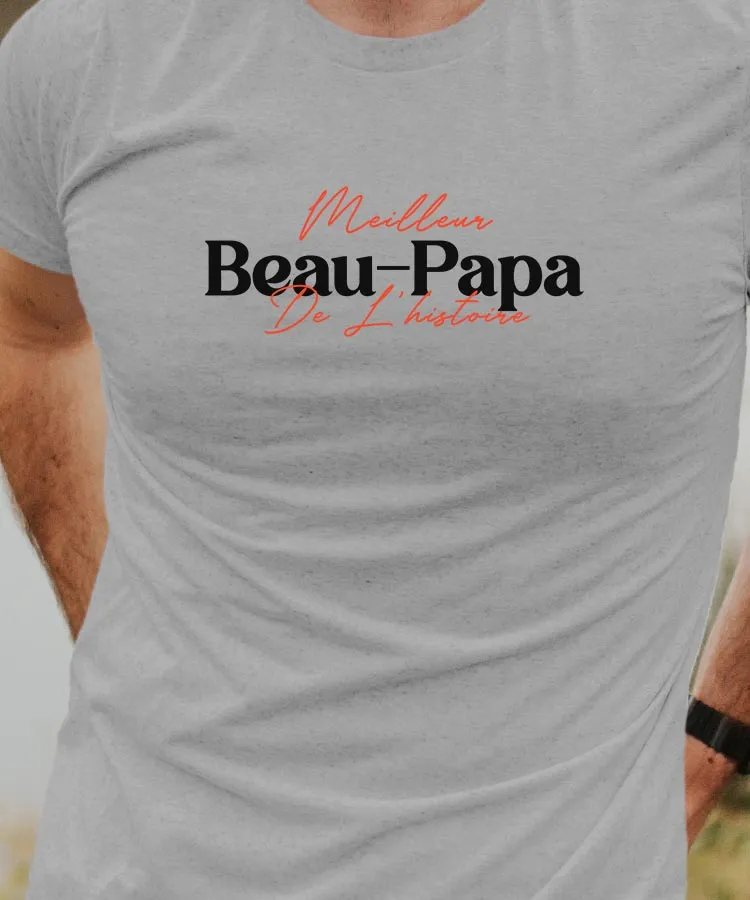 T-Shirt Meilleur Beau-Papa de l'histoire Pour homme