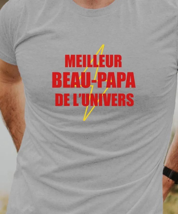 T-Shirt Meilleur Beau-Papa de l'univers Pour homme