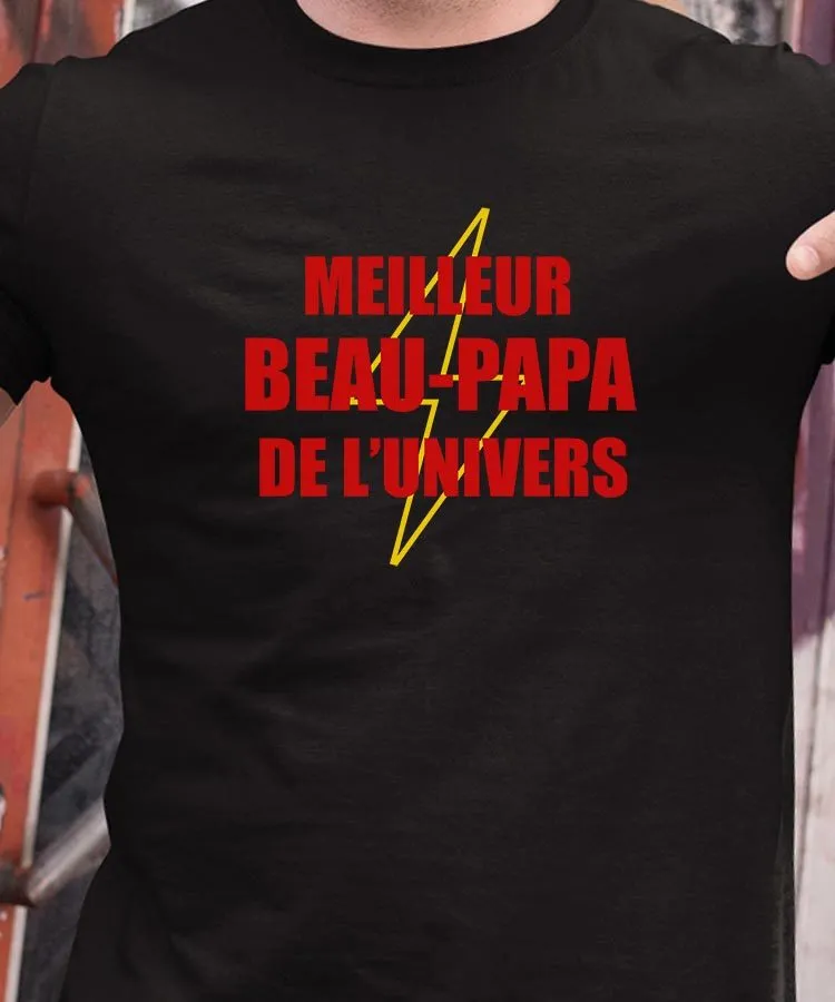 T-Shirt Meilleur Beau-Papa de l'univers Pour homme