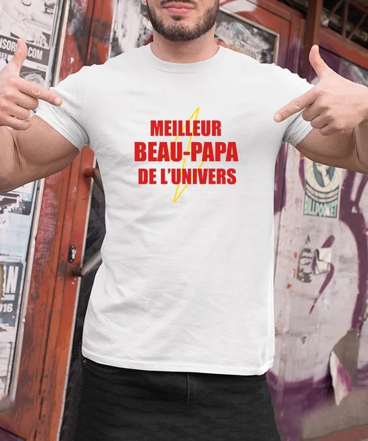 T-Shirt Meilleur Beau-Papa de l'univers Pour homme