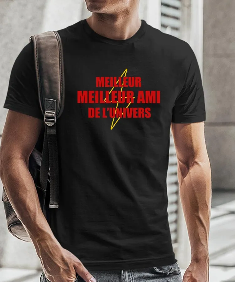 T-Shirt Meilleur Meilleur Ami de l'univers Pour homme