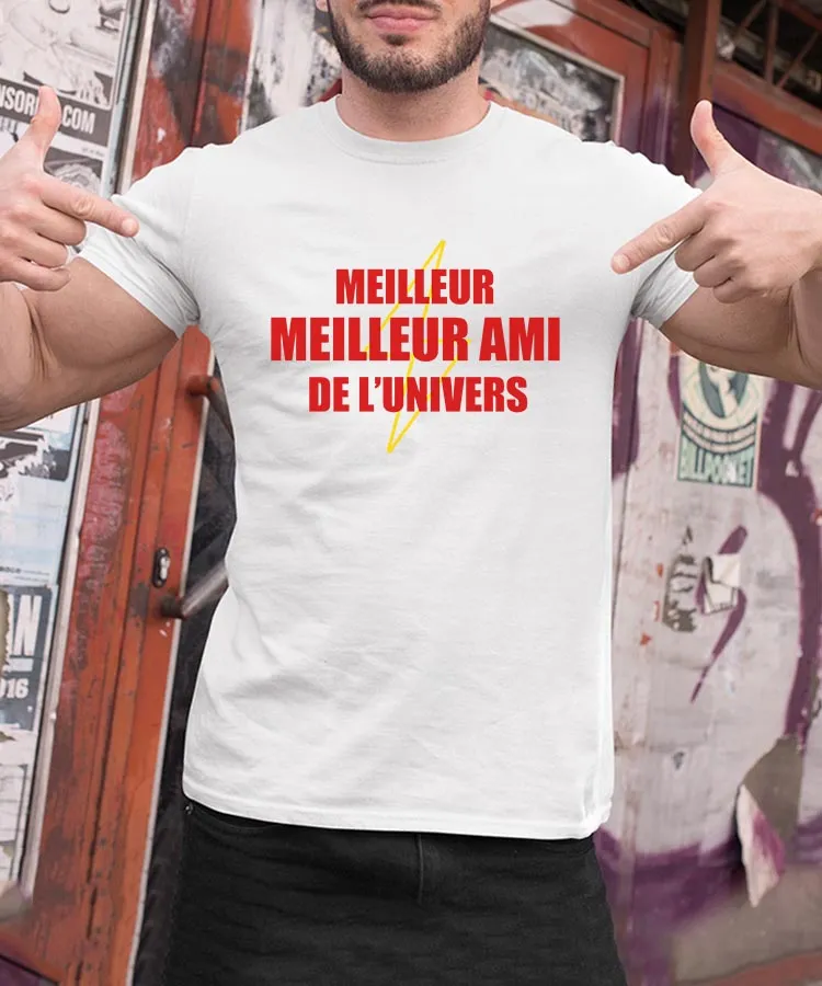 T-Shirt Meilleur Meilleur Ami de l'univers Pour homme