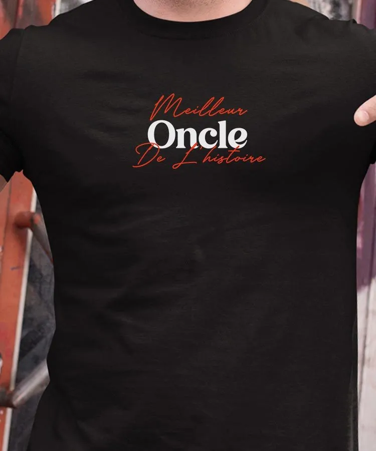 T-Shirt Meilleur Oncle de l'histoire Pour homme