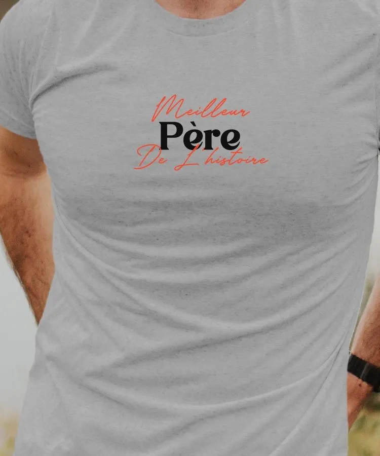 T-Shirt Meilleur Père de l'histoire Pour homme