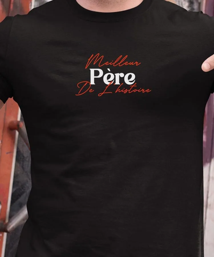 T-Shirt Meilleur Père de l'histoire Pour homme