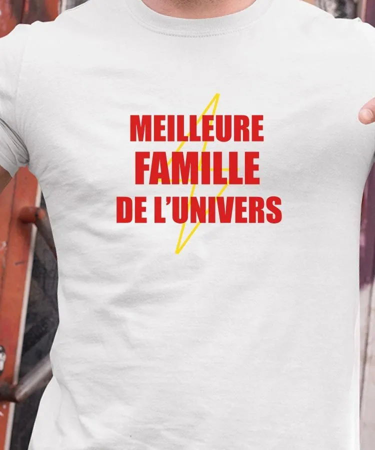 T-Shirt Meilleure Famille de l'univers Pour homme