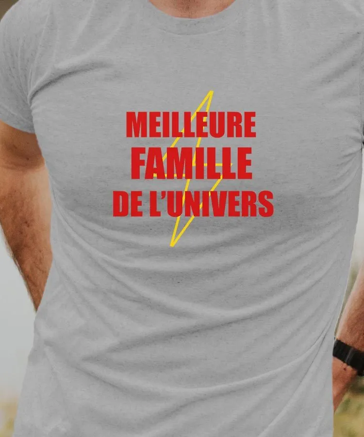 T-Shirt Meilleure Famille de l'univers Pour homme