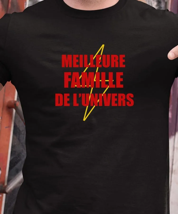 T-Shirt Meilleure Famille de l'univers Pour homme