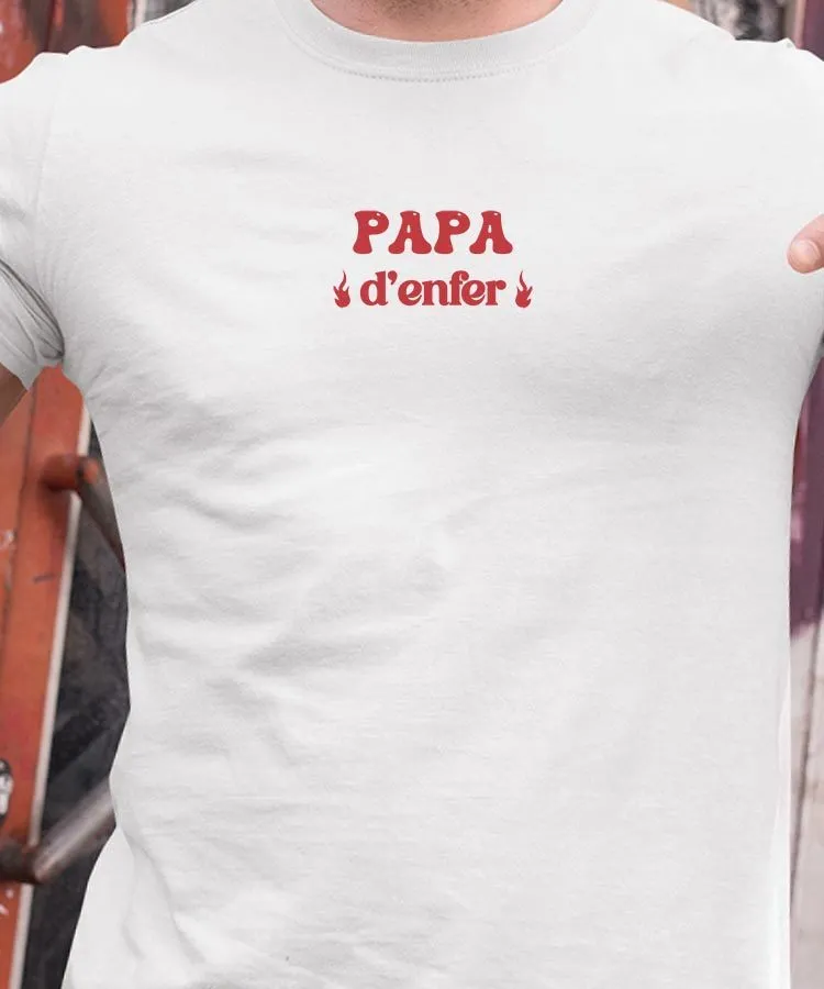 T-Shirt Papa d'enfer Pour homme