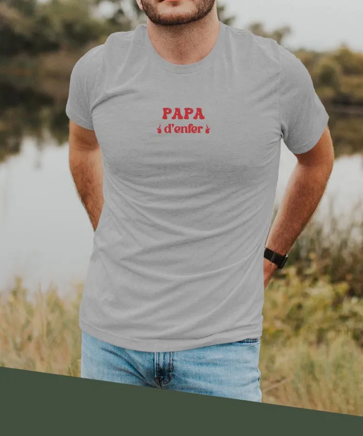 T-Shirt Papa d'enfer Pour homme