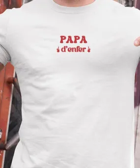 T-Shirt Papa d'enfer Pour homme