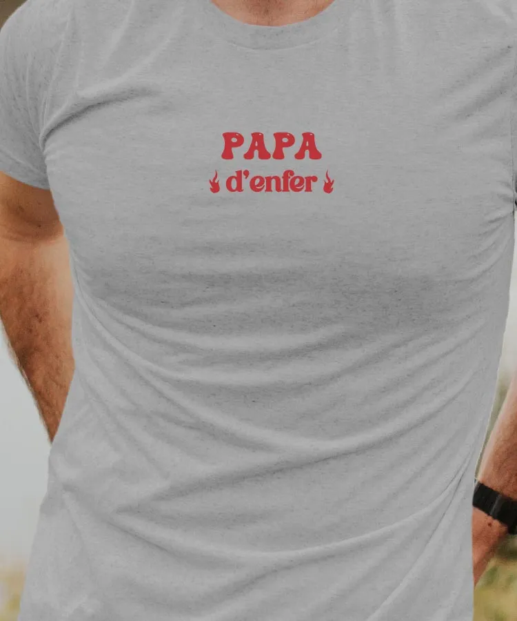 T-Shirt Papa d'enfer Pour homme