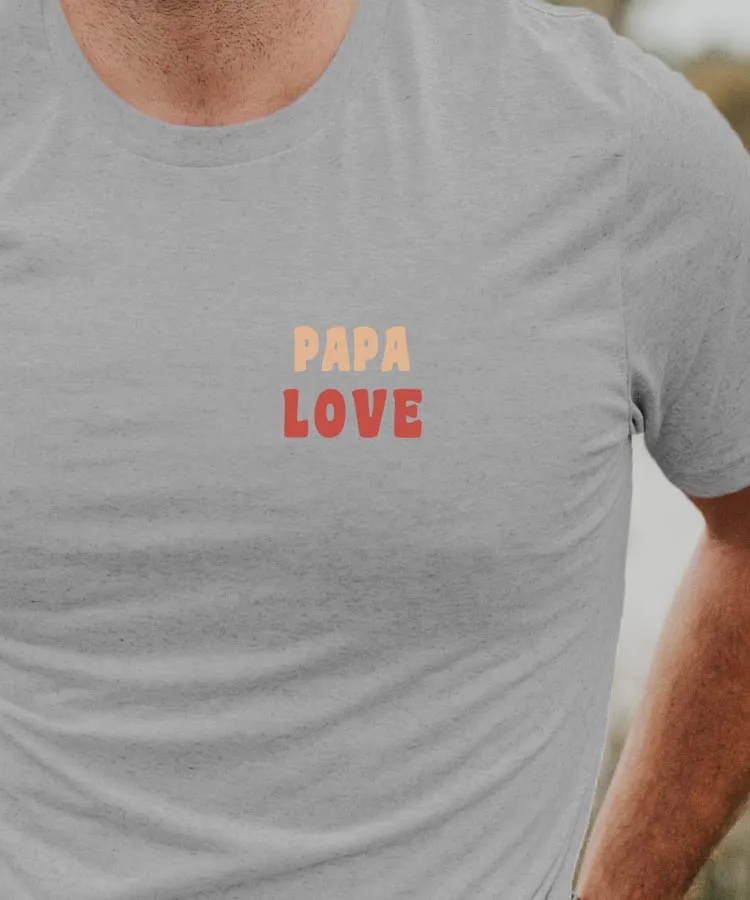 T-Shirt Papa love Pour homme