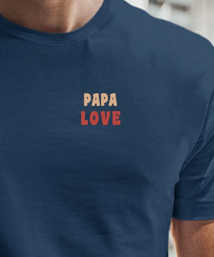 T-Shirt Papa love Pour homme