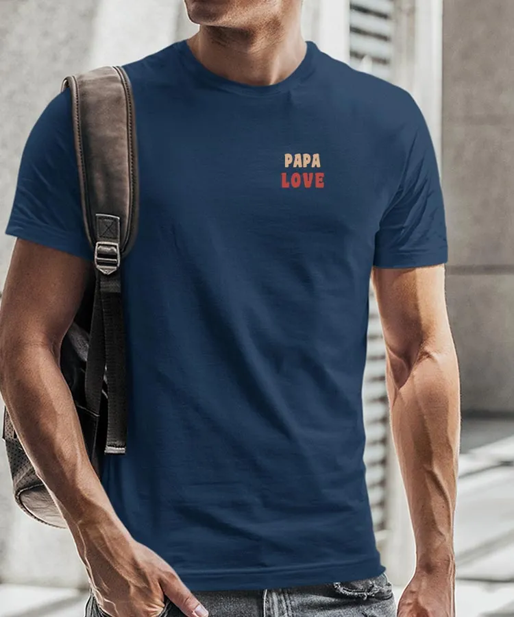 T-Shirt Papa love Pour homme