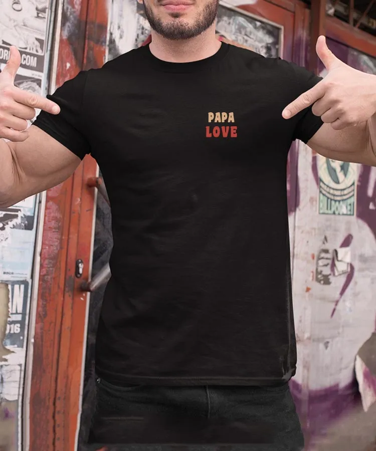 T-Shirt Papa love Pour homme