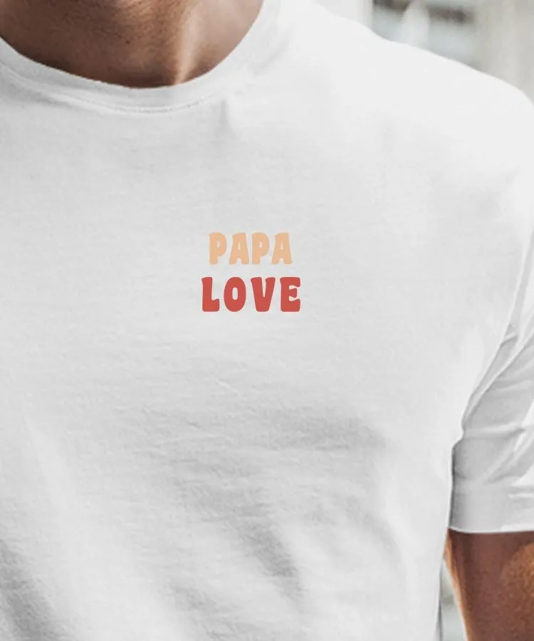 T-Shirt Papa love Pour homme