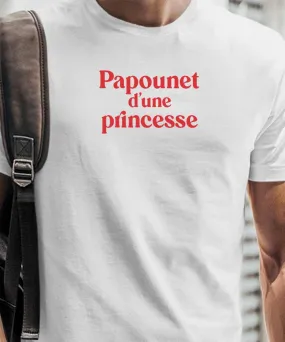 T-Shirt Papounet d'une princesse Pour homme