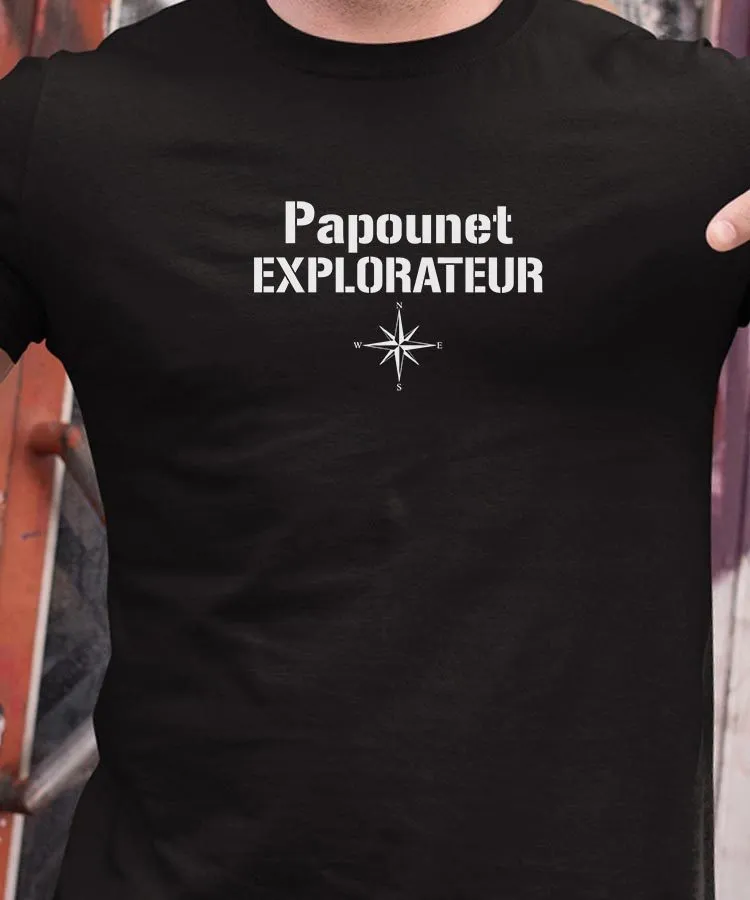 T-Shirt Papounet explorateur Pour homme