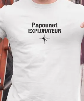 T-Shirt Papounet explorateur Pour homme