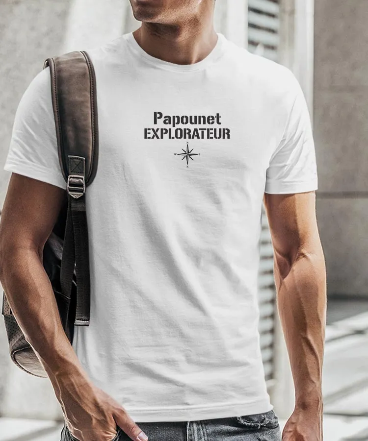 T-Shirt Papounet explorateur Pour homme