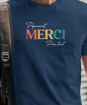 T-Shirt Papounet merci pour tout Pour homme