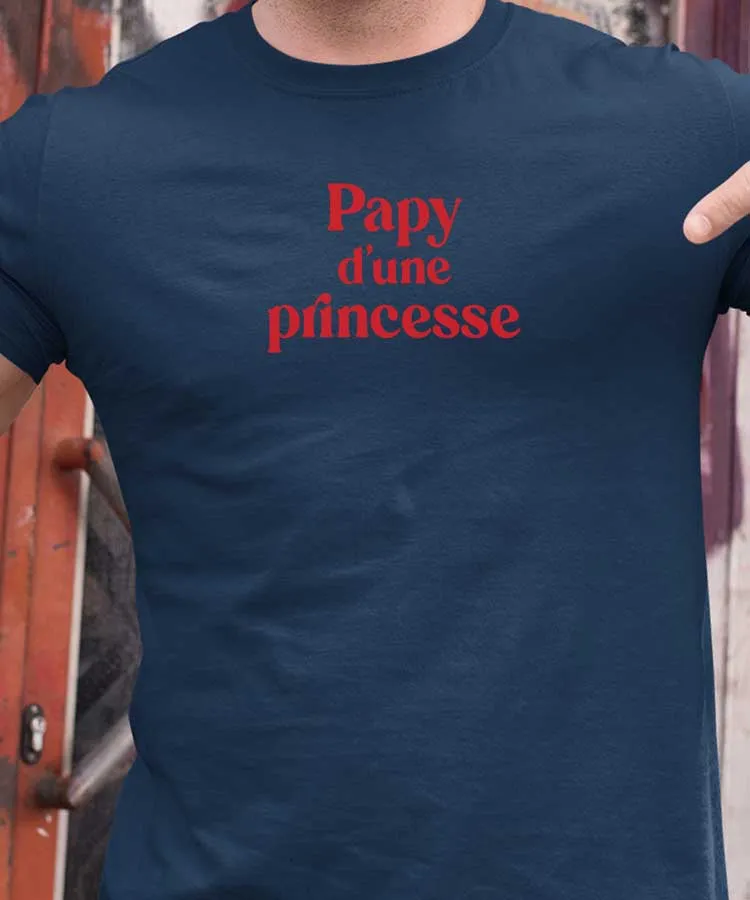 T-Shirt Papy d'une princesse Pour homme