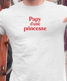 T-Shirt Papy d'une princesse Pour homme