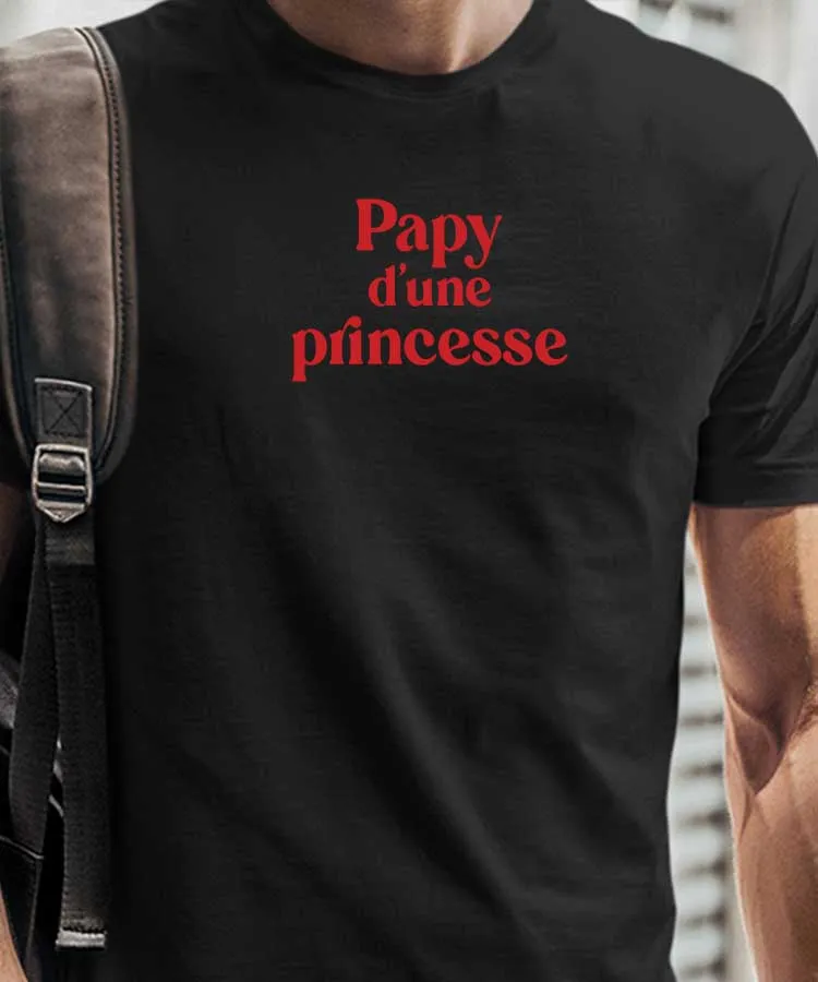 T-Shirt Papy d'une princesse Pour homme