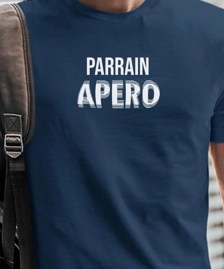 T-Shirt Parrain apéro face Pour homme