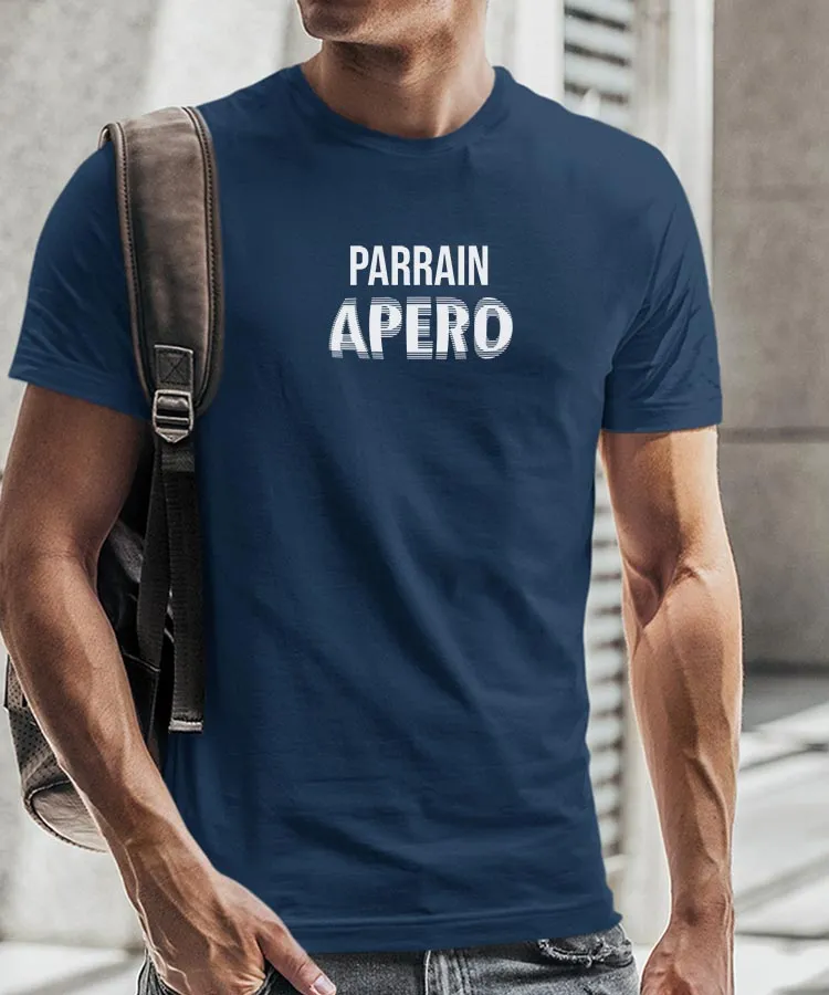 T-Shirt Parrain apéro face Pour homme