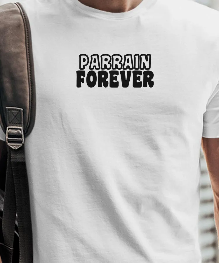 T-Shirt Parrain forever face Pour homme