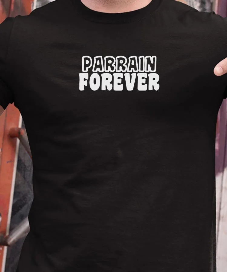 T-Shirt Parrain forever face Pour homme