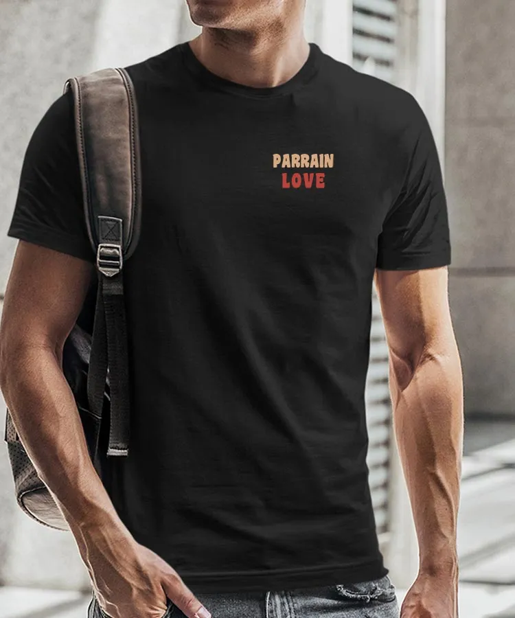 T-Shirt Parrain love Pour homme