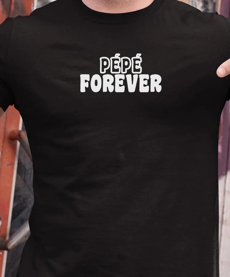 T-Shirt Pépé forever face Pour homme